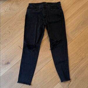 Joe's Jeans Dark Skinny Jeans with Ripped Knees